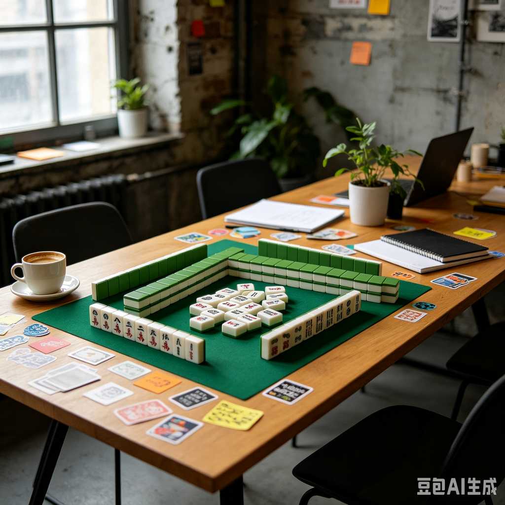 colorful mahjong score chips